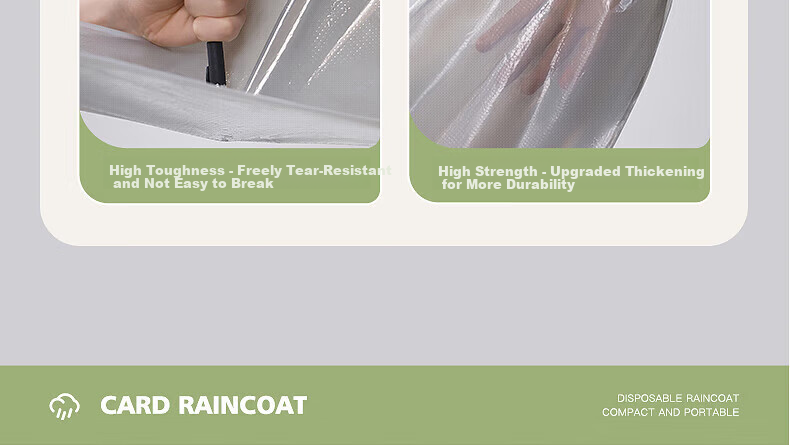 BWNK Disposable Rain Shoe Covers High-Cut Waterproof for Adults 20-Pack 6