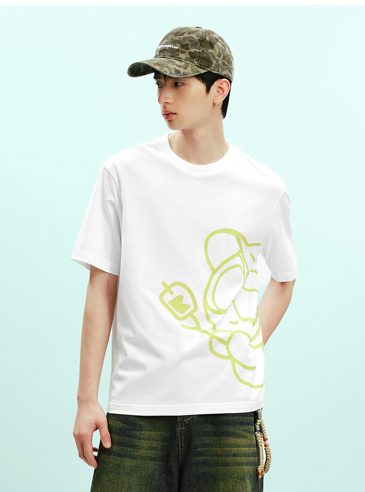 Semir Luo Xiaohei Short Sleeve T-Shirt Men Summer Collaboration Printed Knitwear 2026 Trendy Comfortable Top 109326100232 11