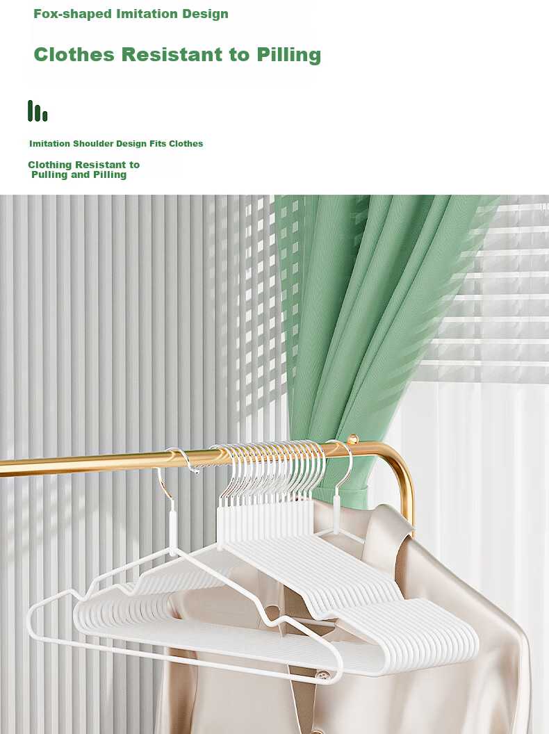 Grace Non-Slip No-Marking Clothes Hangers, Thickened and Widened Large Adult Household Clothes Hangers, 20-Pack 6
