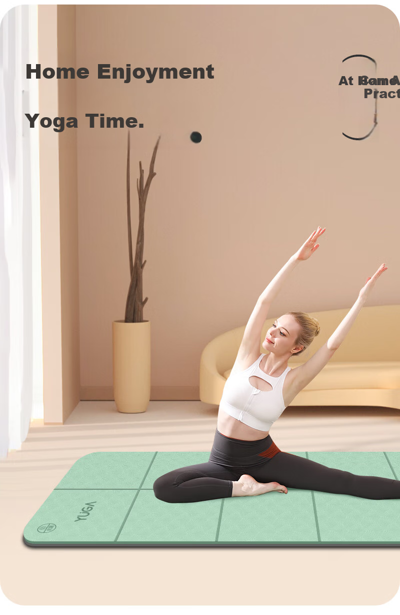 Gumifan Foldable Yoga Mat Women's Fitness Mat Home Portable Non-Slip Shockproof 185x80cm Adult Nap Mat 6mm Thick 9