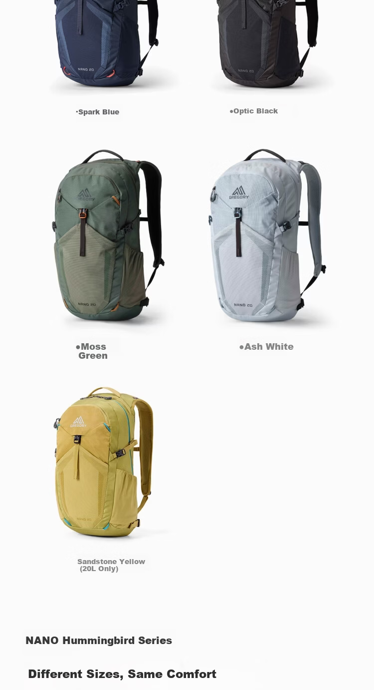 GREGORY Hummingbird NANO Outdoor Hiking Mountaineering Backpack 20/24L 43J 13