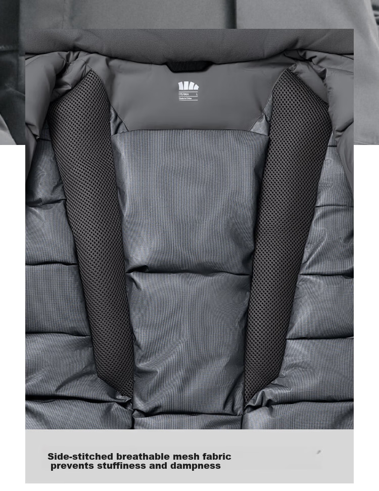 Beneunder Men's Down Jacket 2025 New Hard Shell Tactical Parka HD112 Graphite Gray 2XL 22