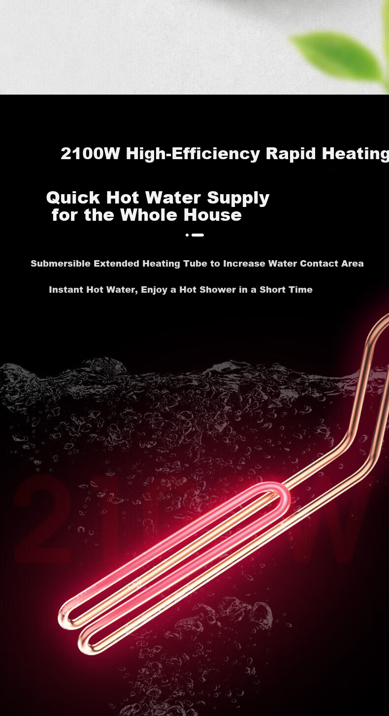 AUX 60-Liter Electric Water Heater, Storage Tank Round Barrel, 2100W Rapid Heating, Insulation, Household Kitchen Bathroom Large Water Capacity Safe Bathing MOX-60Y39H [Subsidies] 5