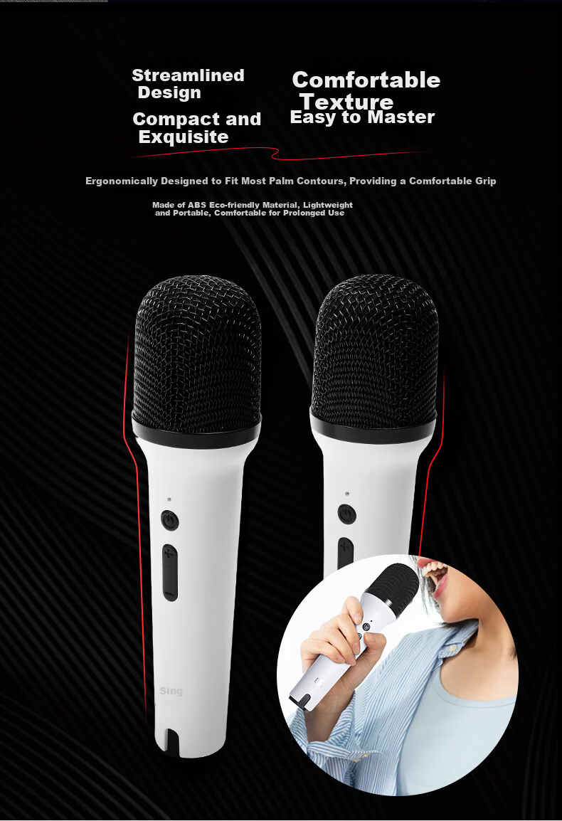 Changba K1 Wireless Karaoke Microphone KTV Singing Wireless Mic Dual Pack [Compatible with Xiaomi TV, Dongfeng Fengshen L8 Car, etc.] Please Check Compatibility Before Ordering 6