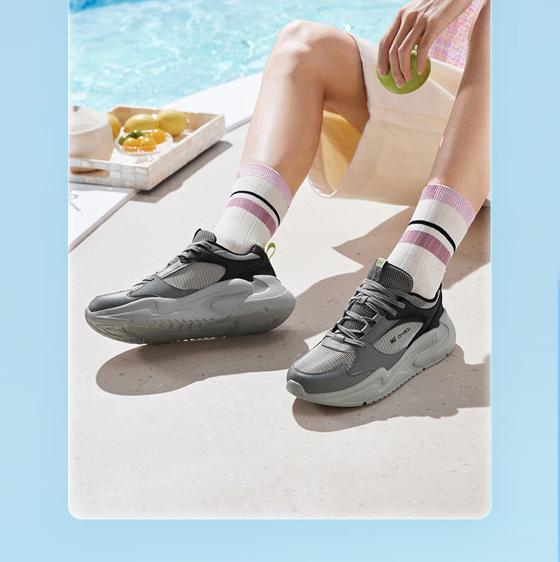 361° Men's Yunshu 3 Spring Summer Retro Mesh Thick Sole Commuter Casual Dad Sneakers 672626707-1 3