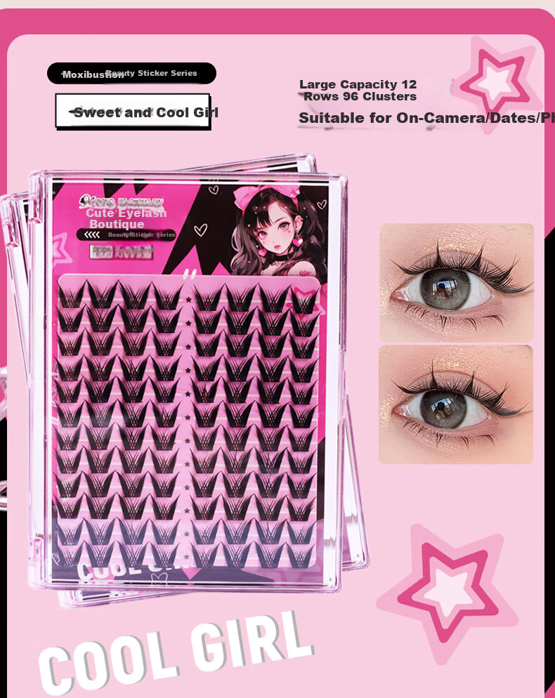 Mengjie Shangpin Cat Paw False Eyelashes Natural Realistic Glue-Free Eyelashes for Women 43