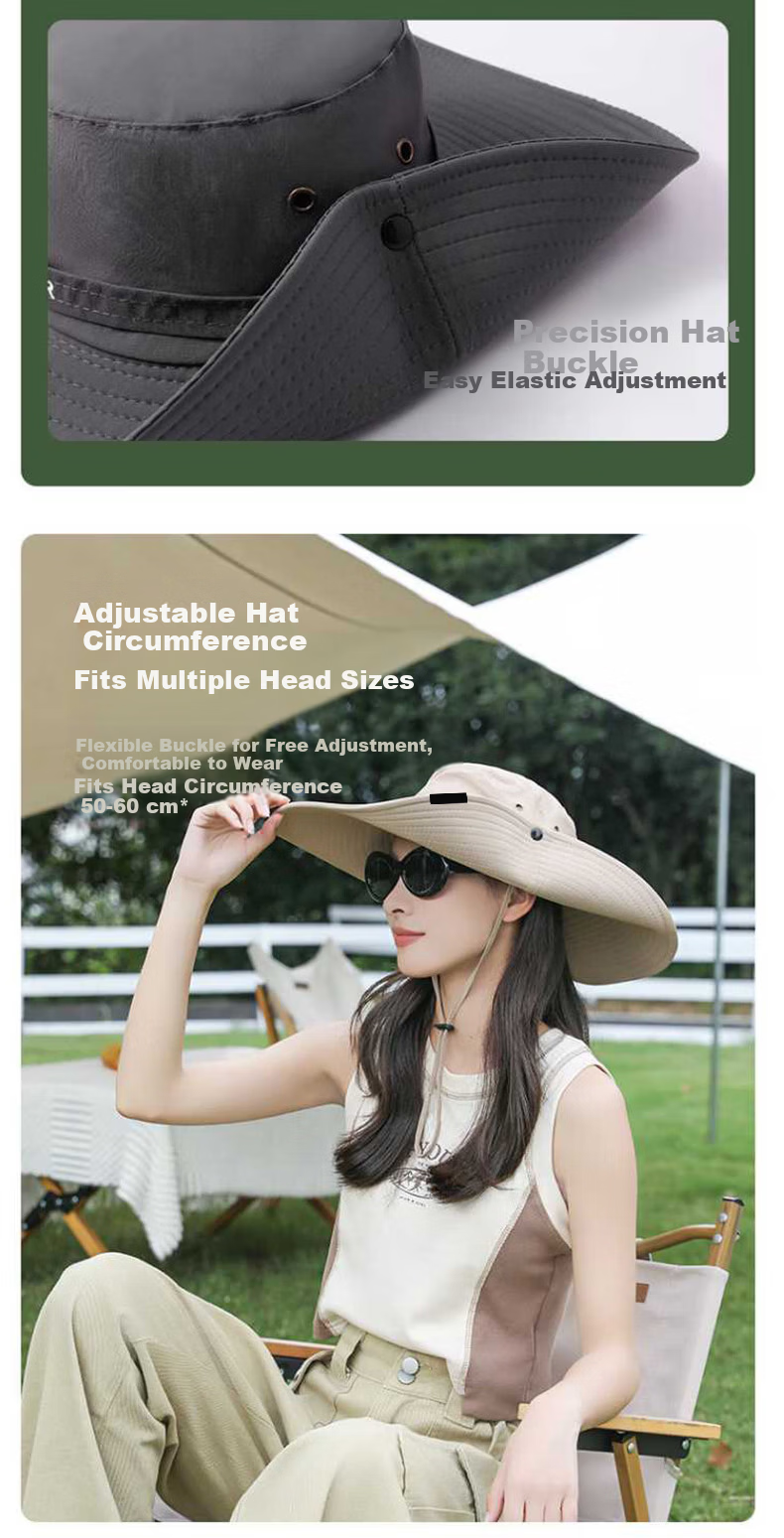 Warrior Fisherman Sun Protection Hat Sunshade Western Cowboy Hat Outdoor Hiking Fishing Cycling UV Protection Cap 8