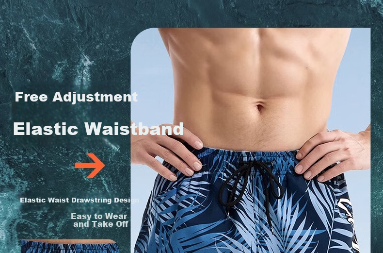 Li-Ning Men's Quick-Dry Beach Shorts 2026 New Men's Anti-Embarrassment Summer Surfing Swim Trunks Boxer Briefs 21