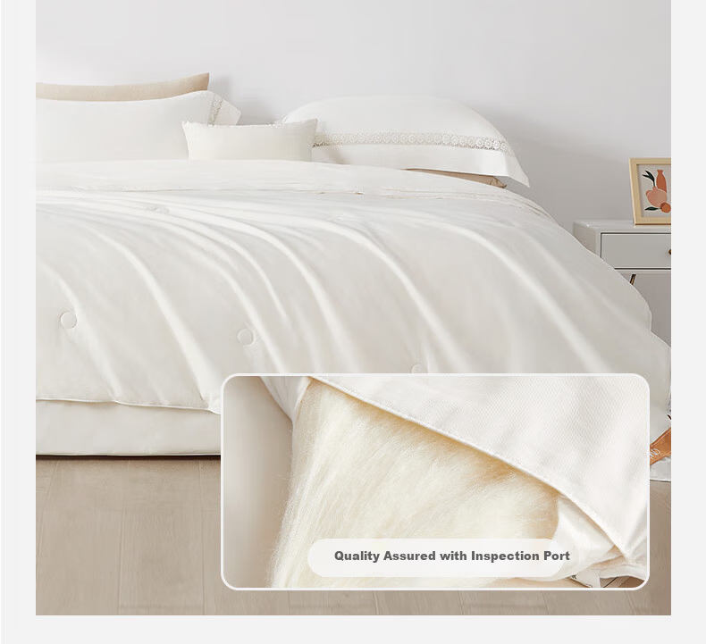 Boyang Home Textiles 100% Silk Quilt Baby-Friendly A-Class Cotton Antibacterial Silk Spring and Autumn Quilt Core Approx. 4.1 Jin 200*230cm 13
