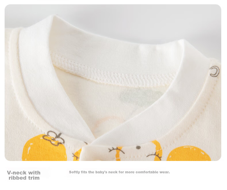 Banjvall Baby Romper, Newborn Clothes, Pure Cotton Spring And Autumn Set, Infant Onesie, Crawling Suit, Two-Piece Set, Size 73 17
