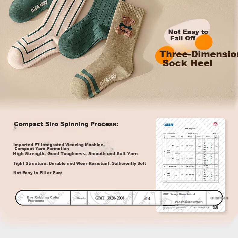 Mianqixiong Boys' Cotton Mid-Calf Socks Autumn Winter Seamless Cotton Socks TY37-5 Pack of 2 Size 13-16 10