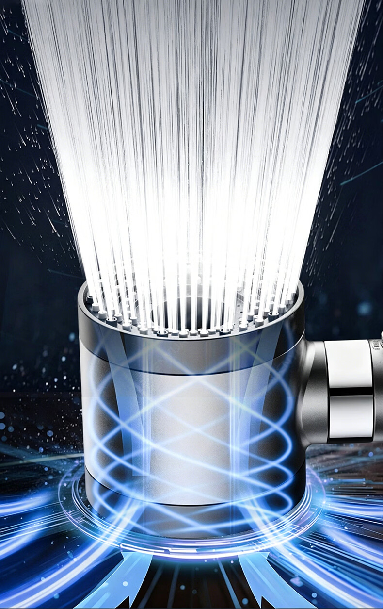 X-GRKE Germany High-Pressure Shower Head Set with Hose and Filter, Powerful Water Flow Booster 7