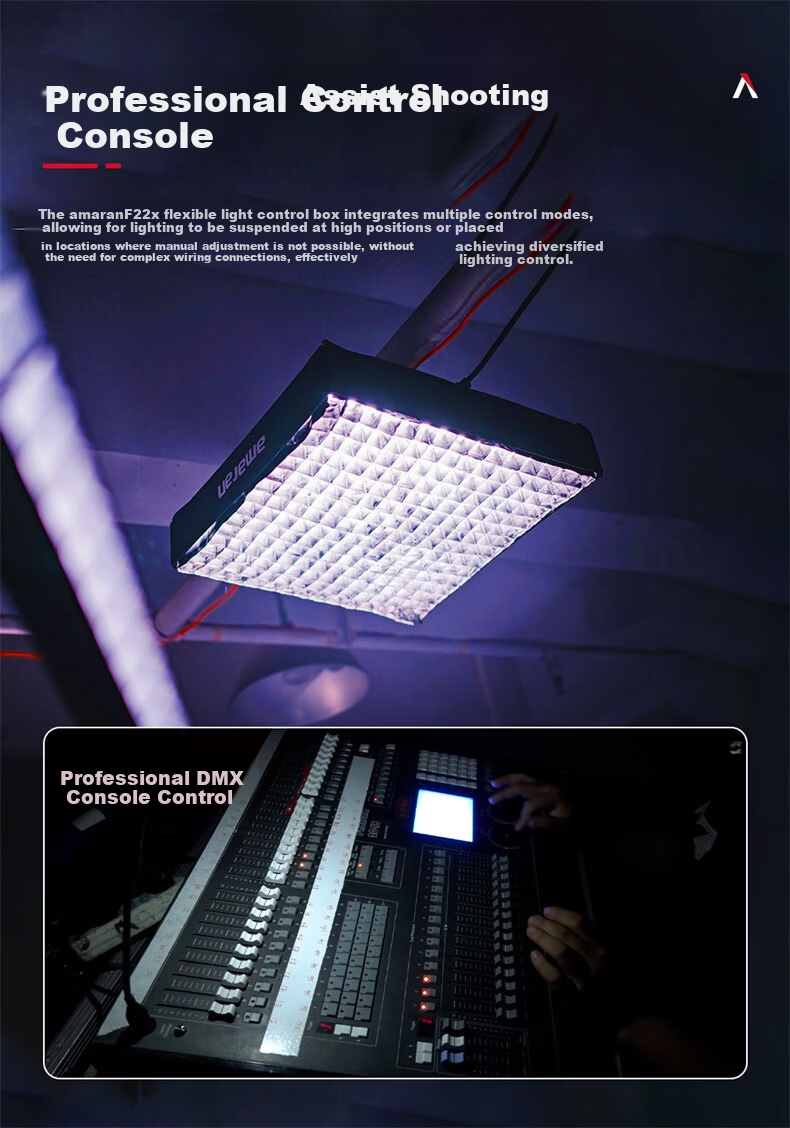 AMARAN F22x Bi-Color Flexible Foldable LED Video Light Softbox for Live Streaming and Professional Studio Lighting 10