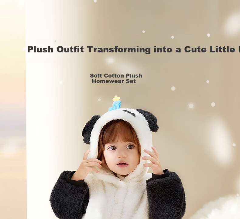Babycare Children's Soft Plush Autumn Winter Warm Homewear Baby Top Doka Pink 80 1