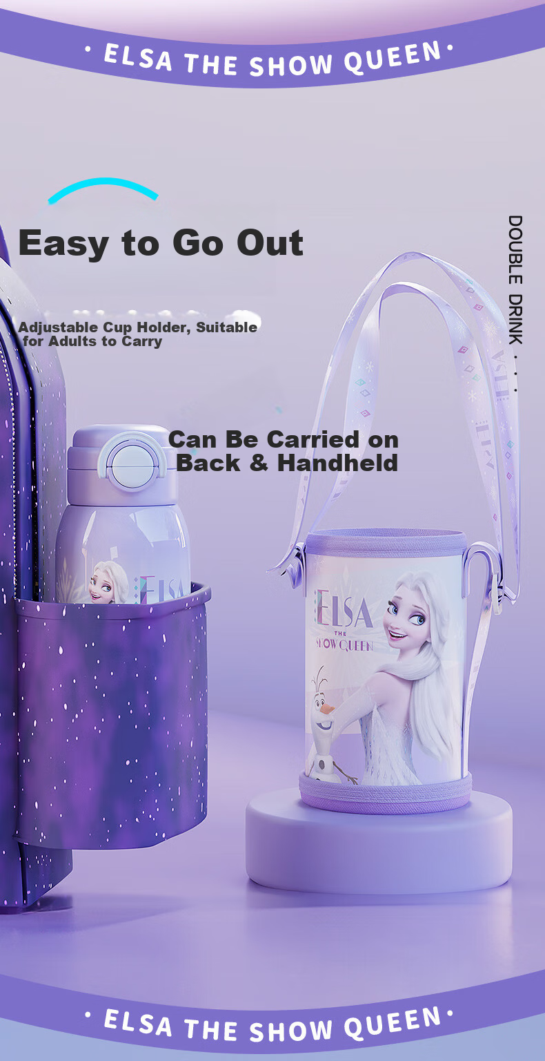 Disney Kids Insulated Water Bottle with Titanium Liner, Dual Drinking Spout, Mickey Mouse, 500ml, Suitable for Kindergarten and School Students 9