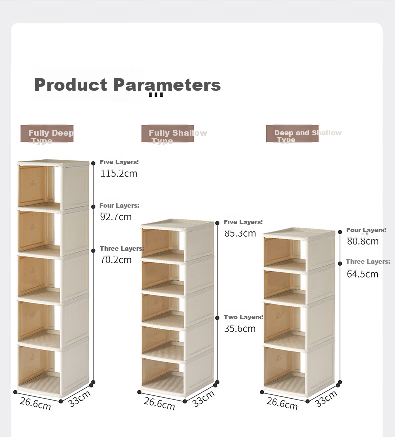 IRIS Eco-Friendly PP Shoe Storage Box Thickened Stable Shoe Rack 4-Layer Deep Shoe Cabinet Organizer Alice 16