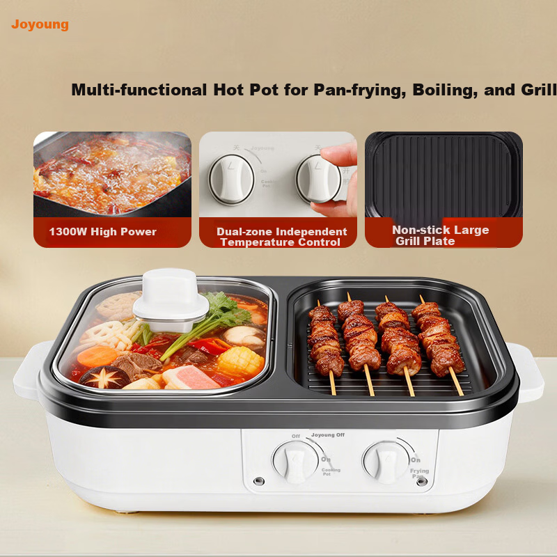 Joyoung 4.5L Multifunctional Electric Hot Pot Induction Cooker High Power Electric Heating Pot HG10-G588