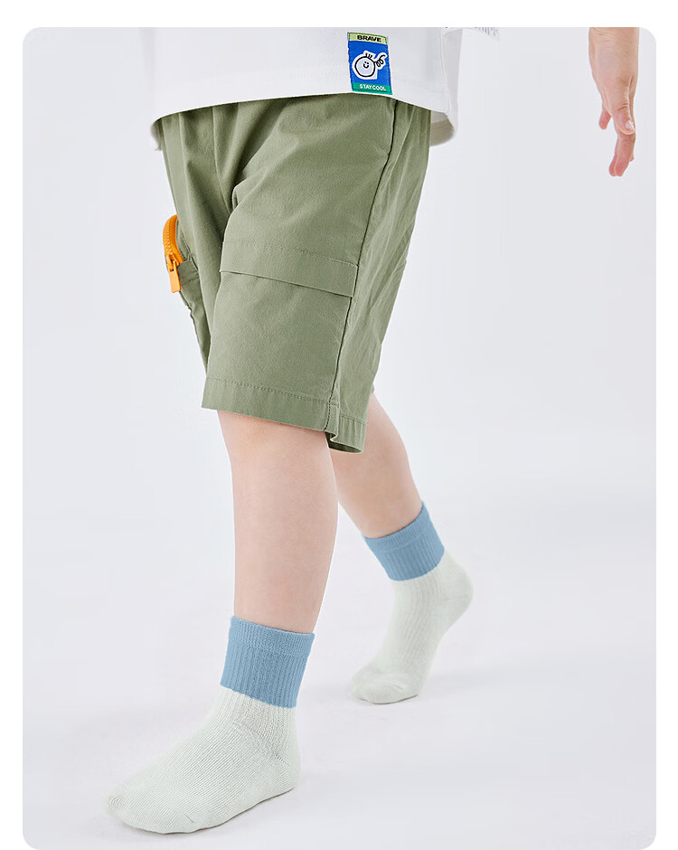 Balabala Baby Socks Summer New Mesh Breathable Children's Short Socks Boys Girls Cute Fun 5 Pairs Set 19
