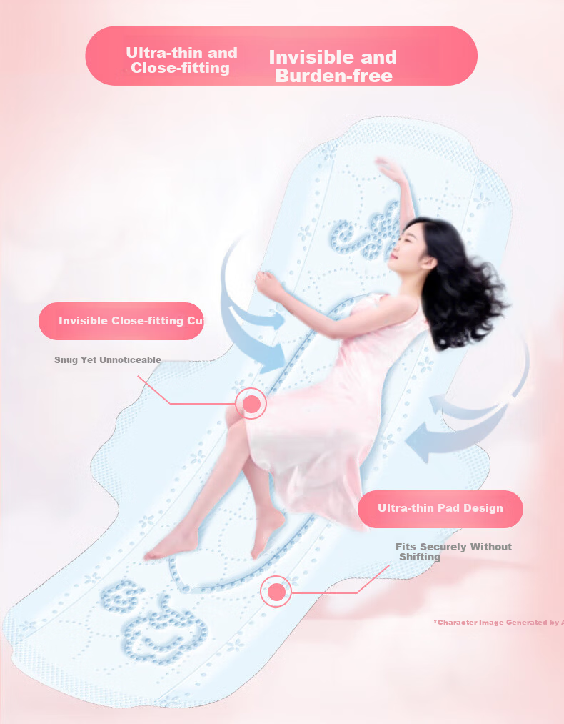Elis Angel Pure Cotton Daily Sanitary Napkins 250mm*12 Soft Breathable Pads JD Self-operated 7