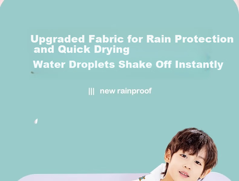 Aikangni Kids Raincoat 6-12 Years Disposable Thickened Anti-Storm Student Full-Body Protective Portable Stylish Little Aviator 9