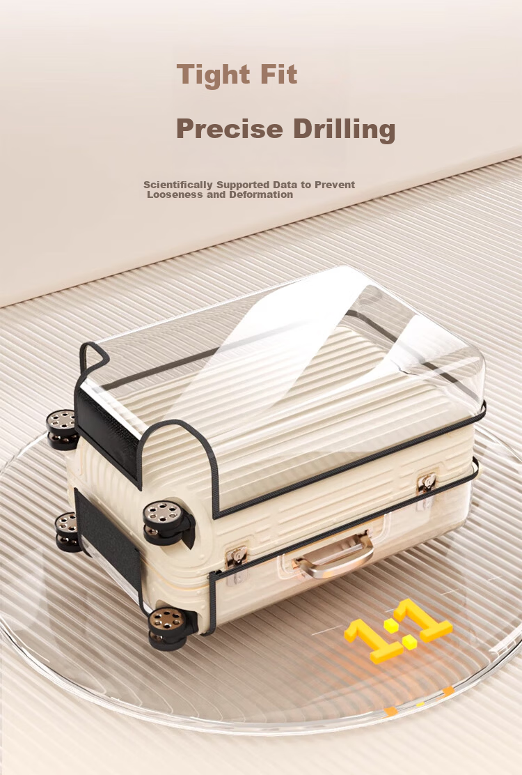 Banjeni Transparent Luggage Cover Dustproof Thickened Waterproof Protective Case for 22-inch Suitcase 8