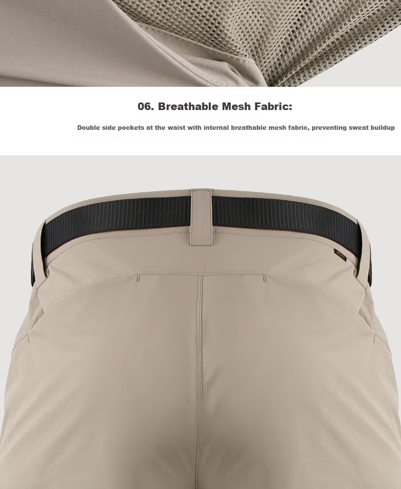 Free Soldier Peak Quick-Dry Pants Teflon Three-Protection Spring Summer Breathable Scratch-Resistant Durable Sun Protection UPF50+ Black 34W/30L 29