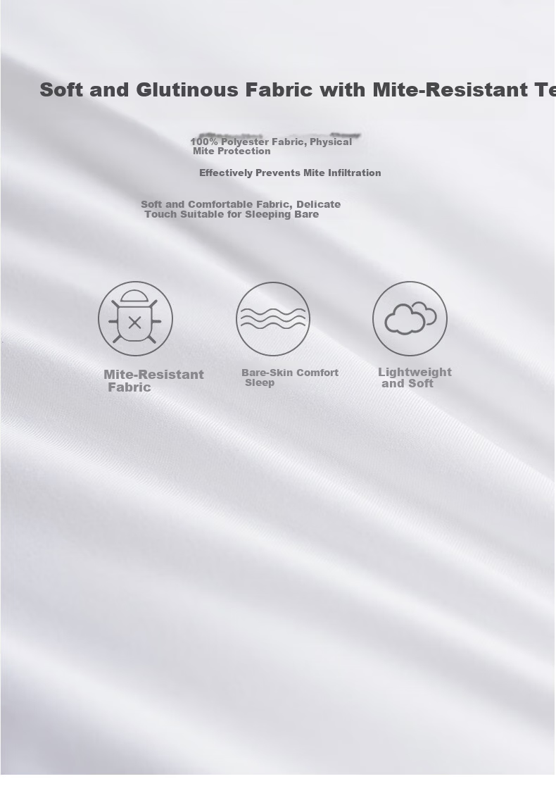 Luolai Home Textiles Hotel Antibacterial Mite-Resistant Soft Pillow Low Pillow Pair White 46*72cm 3