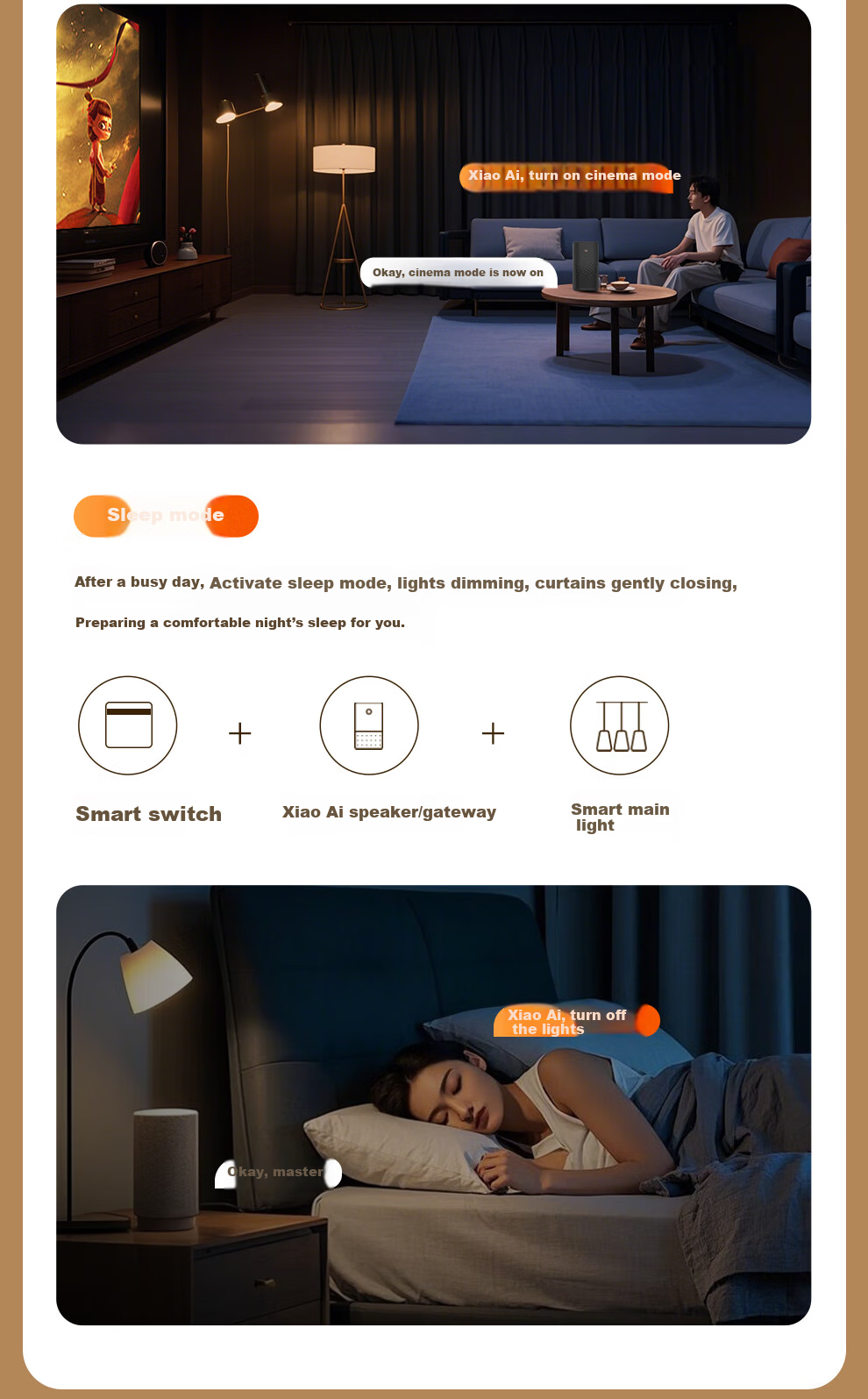 NVC Lighting Electrical Switch Socket Screen Display Smart Switch Compatible with Mijia Customizable Button Names Zero Fire Double Key White 11