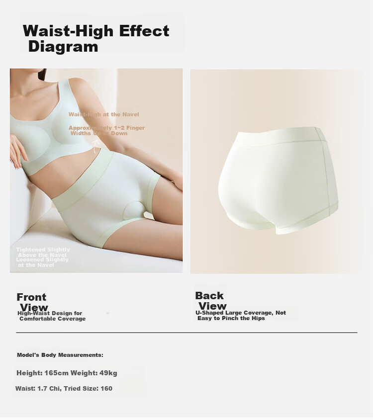 Urban Beauty Women's Boxer Briefs (10A Antibacterial Extended Crotch) 100% Cotton Crotch High-Waist High-Elastic Full Coverage Small Boxer Shorts 5
