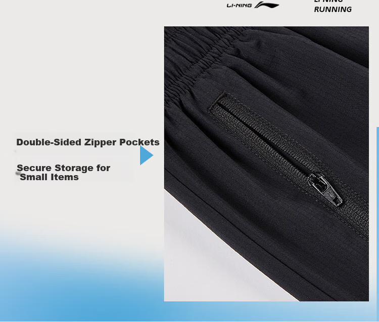 LI-NING Quick-Dry Lightweight Sports Shorts for Men and Women, Fashionable Casual Comfortable Five-Point Shorts 12