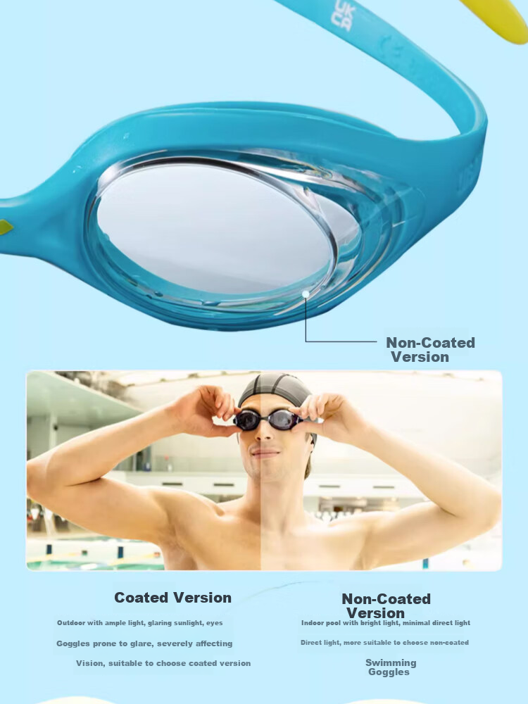 Arena Kids Swim Goggles Beginner HD Waterproof Anti-Fog UV Protection Adjustable Cute Stylish Professional Swimming Glasses 5