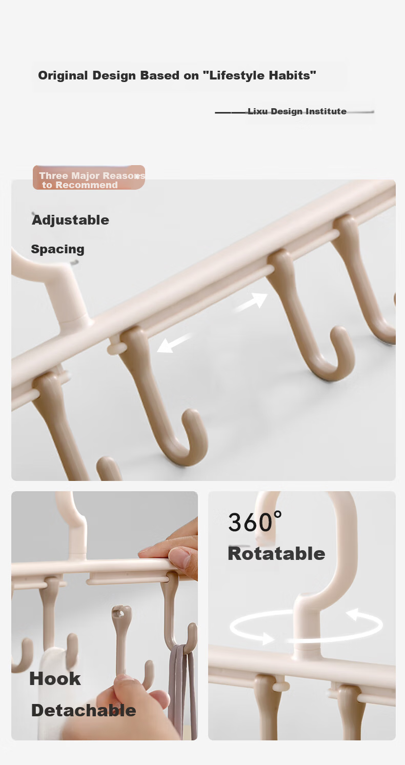 EACHY Household Multifunctional Clip Hook Dual-Use No-Trace Kitchen Bathroom Towel Underwear Drying Clips White*10 5