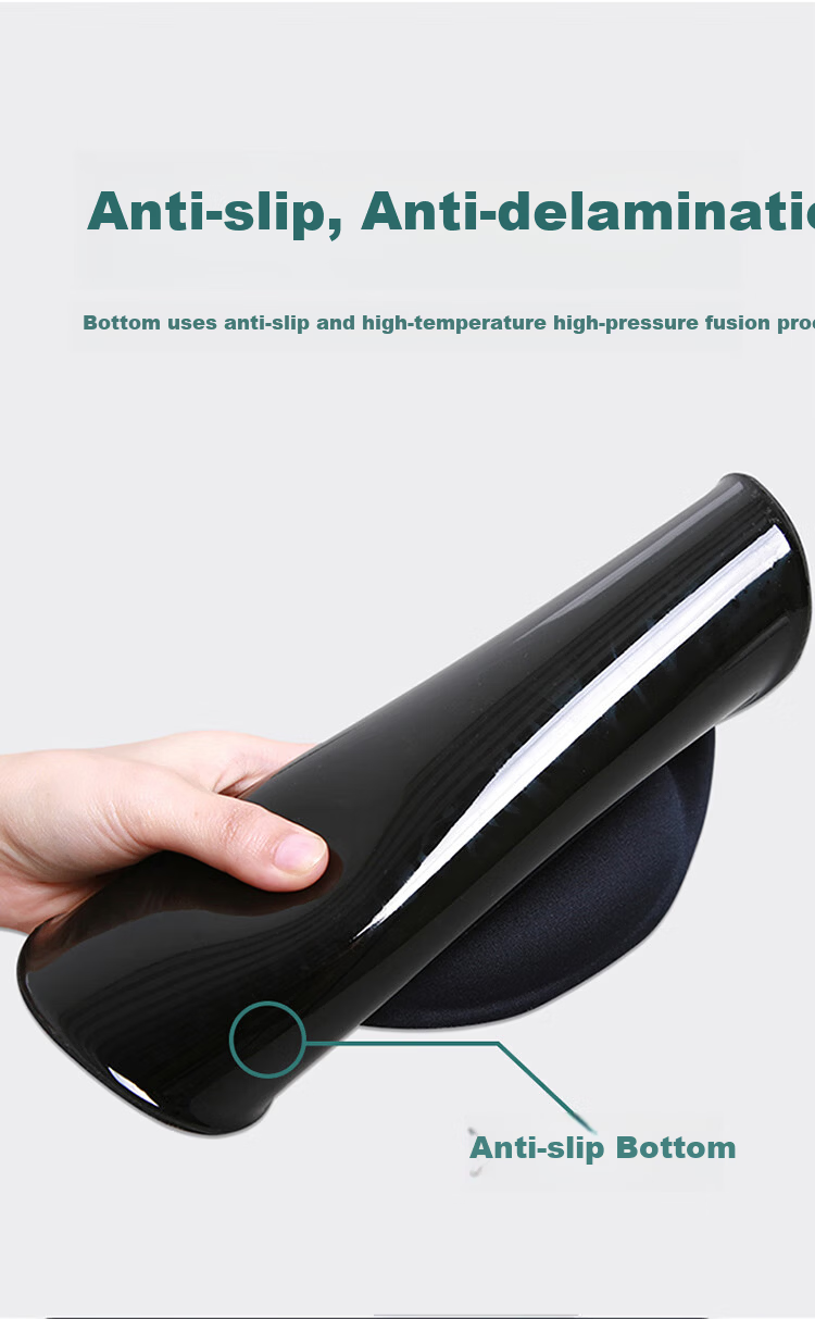 JPLAYER Laptop Wrist Rest Mouse Pad Hand Support Pad Silicone Non-Slip Integrated Hand Rest for Men And Women, Office Typing E-Sports Gaming, Ergonomic Design, Dirt-Resistant Gray 5