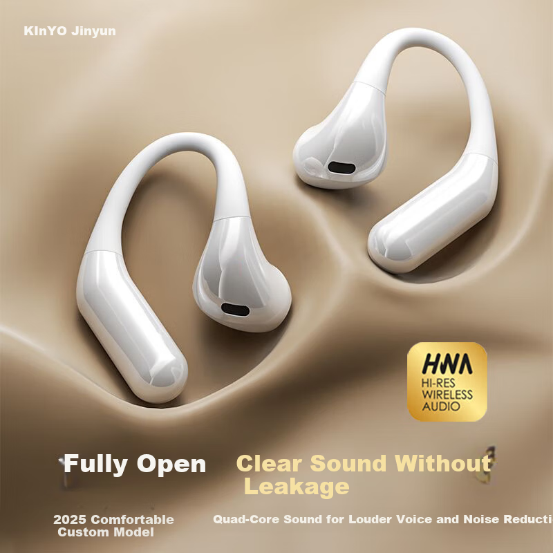Jinyun Berlin Voice Bluetooth Earbuds Apple Bone Conduction Concept True Wireless Ear-Hook Semi-In-Ear Sports Running Call Long Battery Life Air8