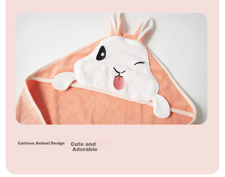 Ibaby Baby Bath Towel Newborn Pure Cotton Six-Layer Gauze Hooded Cape Baby Bathrobe Pastoral Style One Size 10