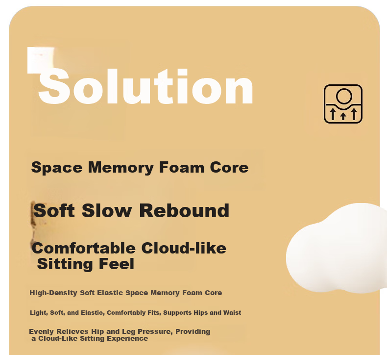 Meiwu Craftsman Office Warm Seat Cushion Chair Pad Hemorrhoid Memory Foam Seat Cushion Long Sitting Essential Butt Cushion 13