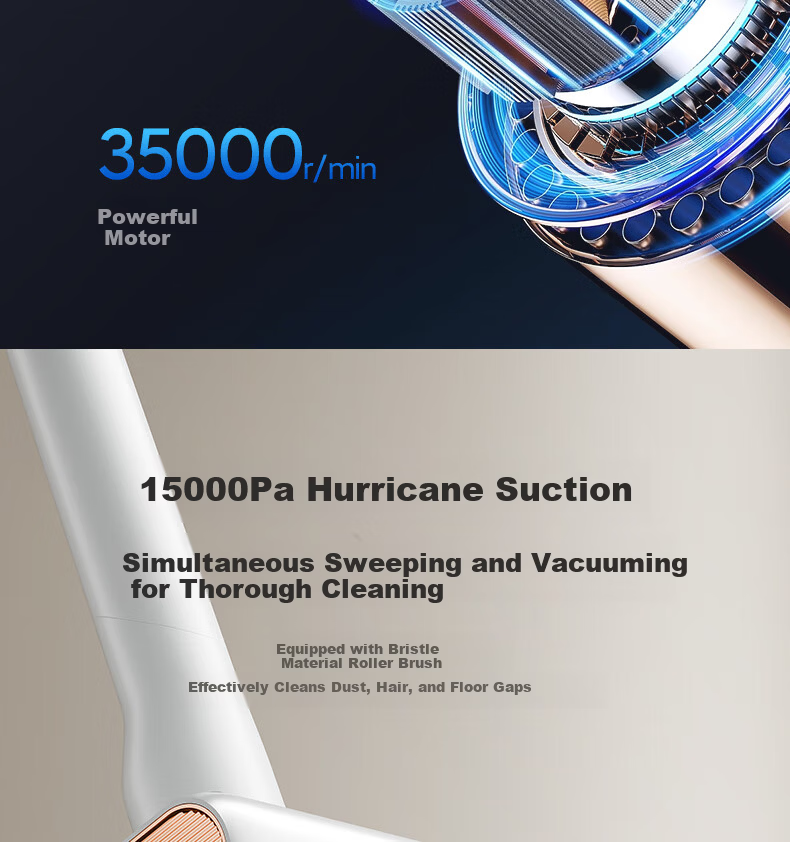 AUX Home Vacuum Cleaner High Suction Power High Power Compact Wired Handheld Vacuum Mop Combo AXC-22AV10B Standard Edition 10