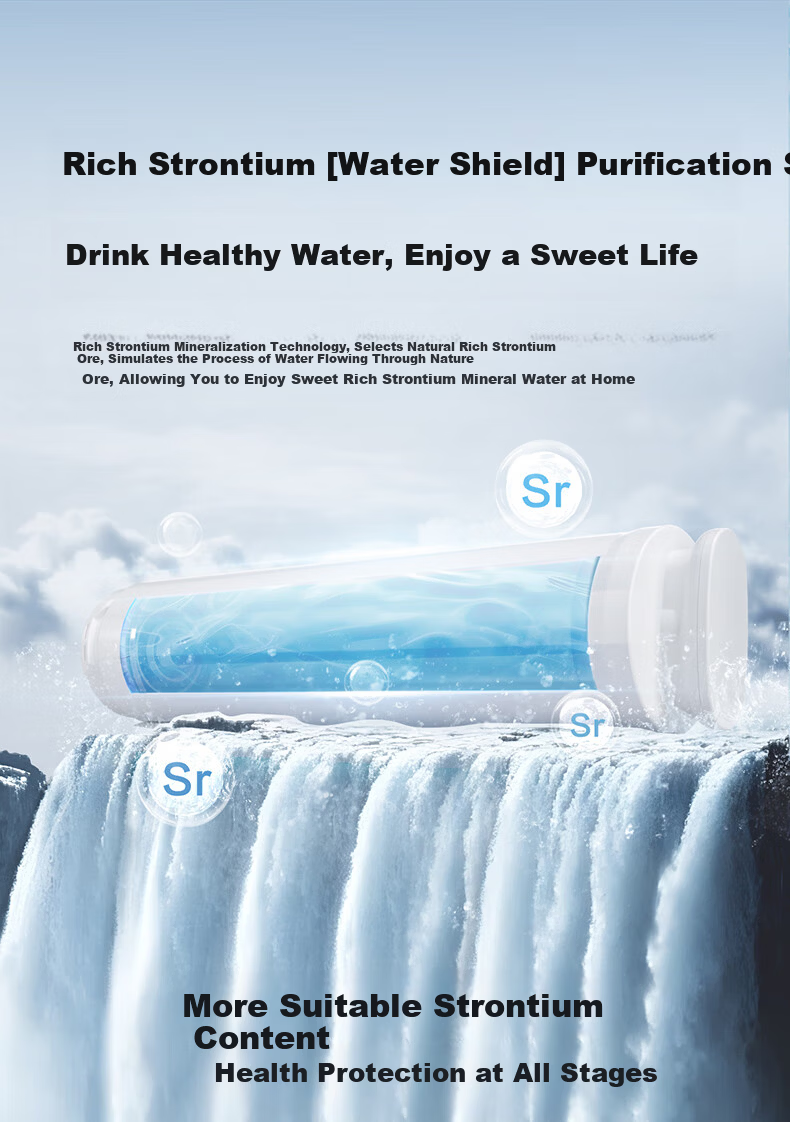 Vanward Desktop Water Purifier Galaxy Hot and Cold Direct Drinking Machine Installation-Free Water Filter Rich Strontium Mineralized Cooling and Rapid Heating Water Purifier A1-ETR100 2