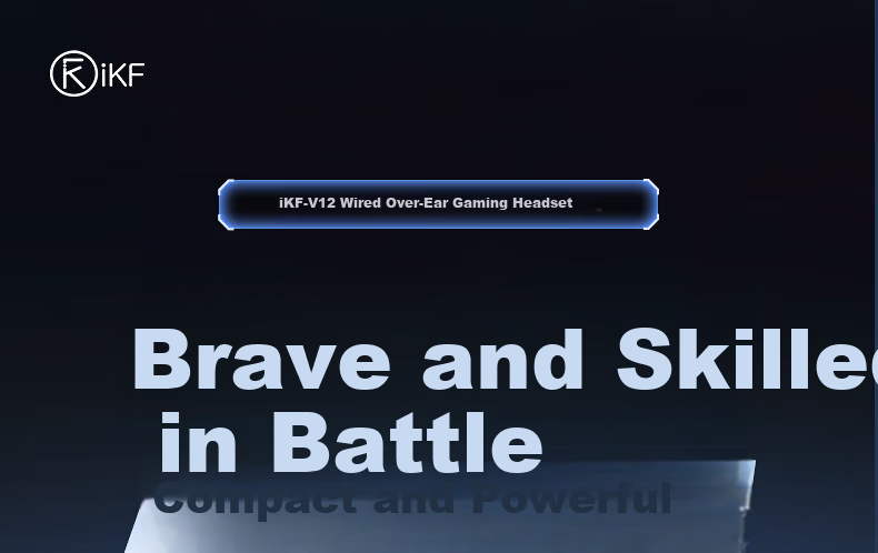 IKF V12 Gaming Headset Wired Zero Latency FPS Tactical Tuning 3.5mm Esports Headphones Fearless Contract Delta Classic White 2