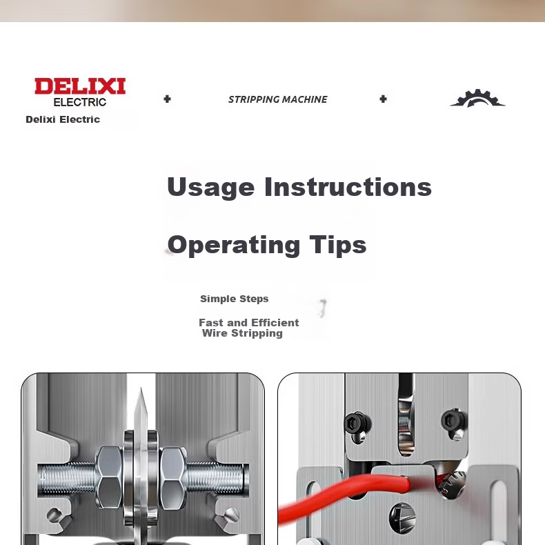 Delixi Electric Wire Stripping Machine Household Copper Wire Peeling Tool Cable Stripper Peeler Device 22