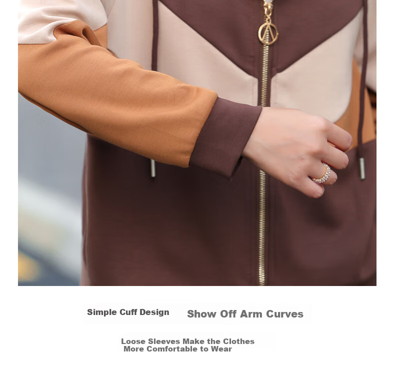 Hengyuanxiang Middle-aged Mom Spring Fashion Sports Suit Middle-aged and Elderly Women's Spring and Autumn Hooded Jacket Casual Two-piece Set 3