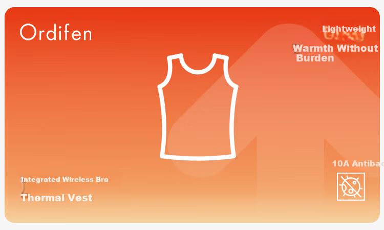 Ordifen Women's Thermal Vest with Integrated Bra Pad, Anti-Sagging, Fleece-Lined, Slim Fit Seamless Innerwear for Autumn and Winter, 2XL 1