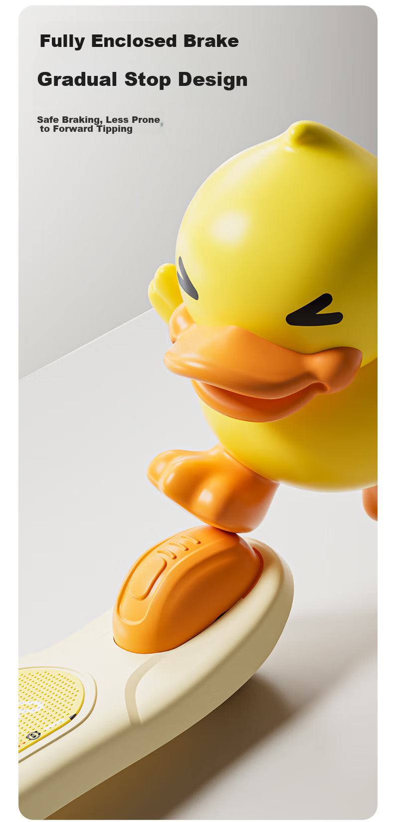 Le Little Yellow Duck Children's Scooter 1-3-6 Years Old Kids 2-in-1 Ride-On and Push Scooter Baby Boys and Girls Birthday Gift 9