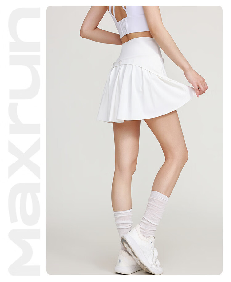Langsha Ice Silk Sports Skirt Women Summer New Quick-Dry Anti-Exposure Yoga Skirt A-Line Small Size Sun Protection Half Skirt 14