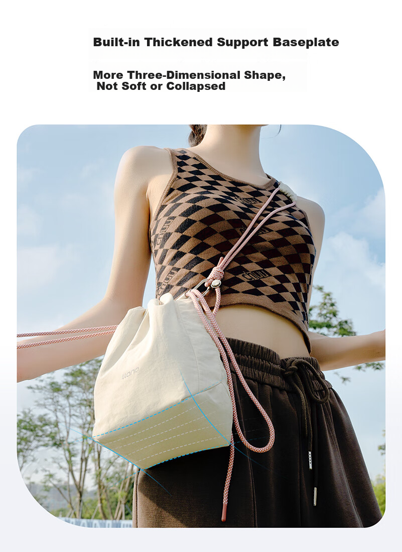 Llano S8 Cloud Sensor Camera Bag Multifunction Drawstring Shoulder Chest Bag Photography Crossbody Casual Travel Universal for Fuji Sony Canon Ricoh Instax Mirrorless Accessories 11