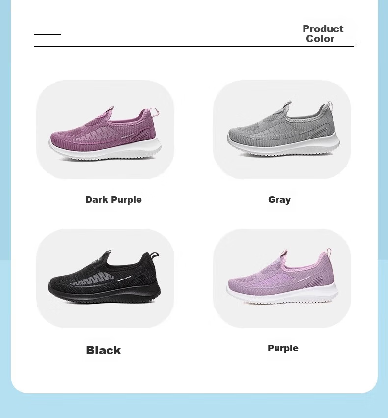Warrior Women's Slip-On Soft Sole Sports Old Beijing Cloth Shoes 0603 Light Purple Size 38 11