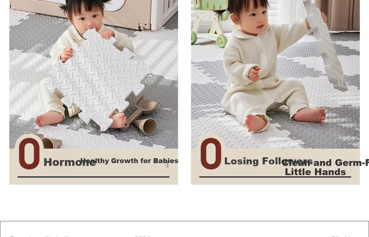 Zichen Baby Crawling Mat Foam Floor Mat Anti-Fall Thickened Puzzle Mat Crawling Pad Tatami Floor Mat 30