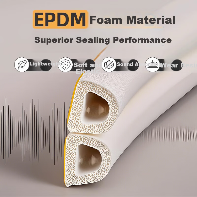 Xuanjia Mital Door and Window Sealing Strip Soundproof Windproof Glass Door Anti-theft Door Window Windproof Door Stopper Rubber Strip