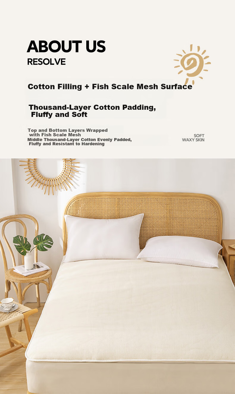 Jinhao Mattress 100% Xinjiang Cotton Quilt Mattress Warmer Pad Full Cotton Thickened Cotton Wadding 120*200cm 4