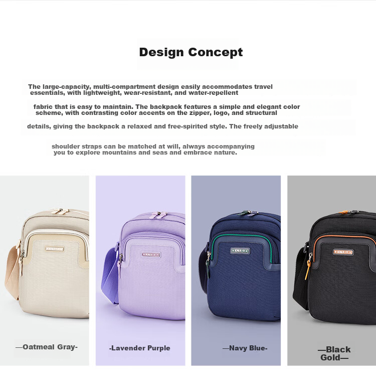 KALA·Y Casual Shoulder Bag, Crossbody Bag, Women's Travel Outdoor Bag CX4034 3